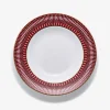 Assiettes-Baccarat Assiettes Creuses Arcadia Rouge x2