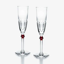 Verres À Vin, Champagne Et Eau|Flûtes Et Coupes À Champagne-Baccarat Flûtes Harcourt Eve Rouge