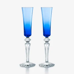 Verres À Vin, Champagne Et Eau-Baccarat Flûtes Mille Nuits Flutissimo Bleu