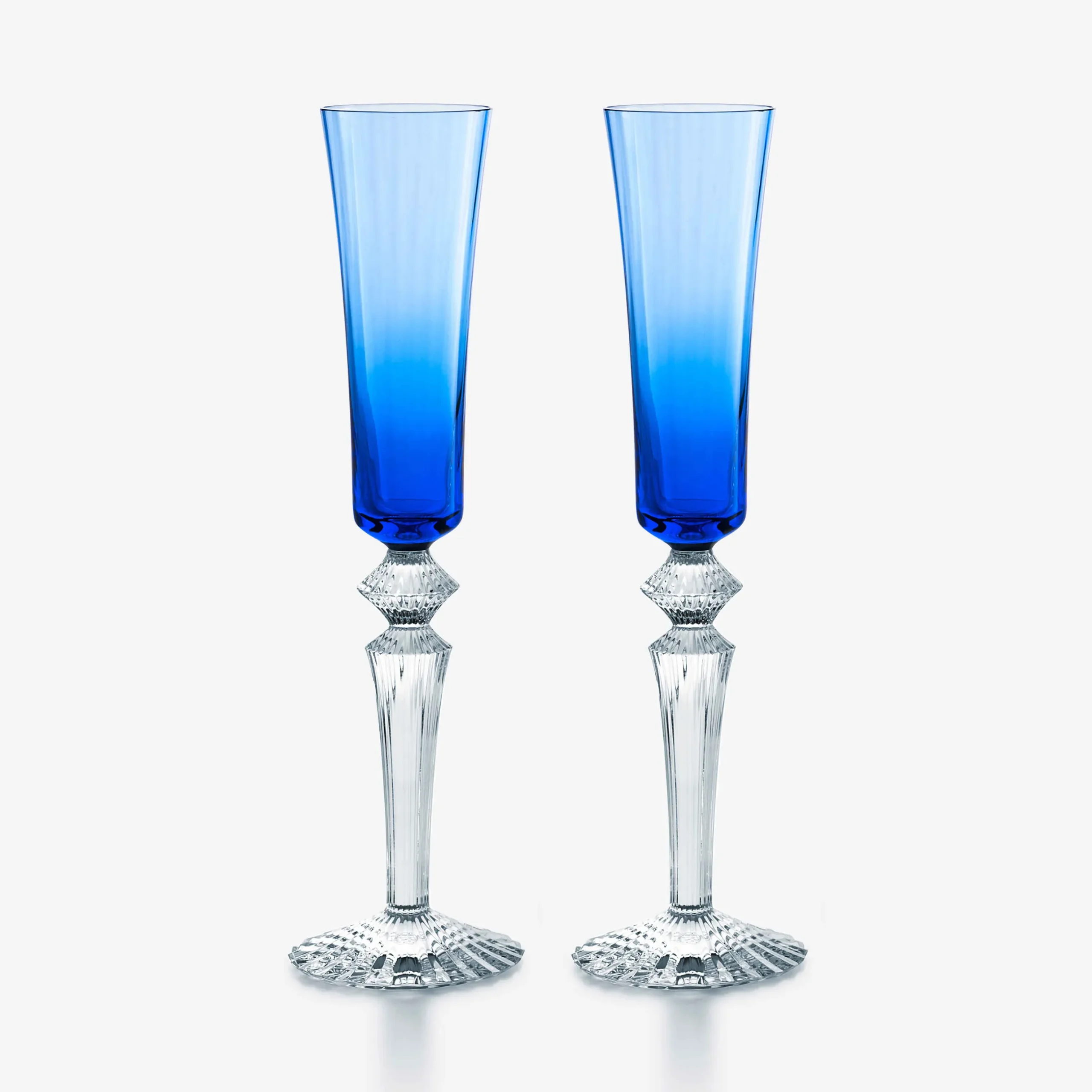 Verres À Vin, Champagne Et Eau-Baccarat Flûtes Mille Nuits Flutissimo Bleu