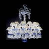 Lustres-Baccarat Lustre Zénith Printemps Bleu (24L)