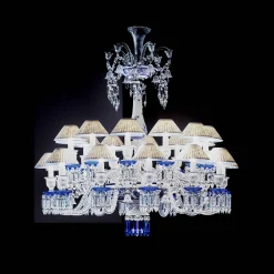 Lustres-Baccarat Lustre Zénith Printemps Bleu (24L)