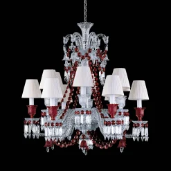 Lustres-Baccarat Lustre Zénith Rouge (12L)