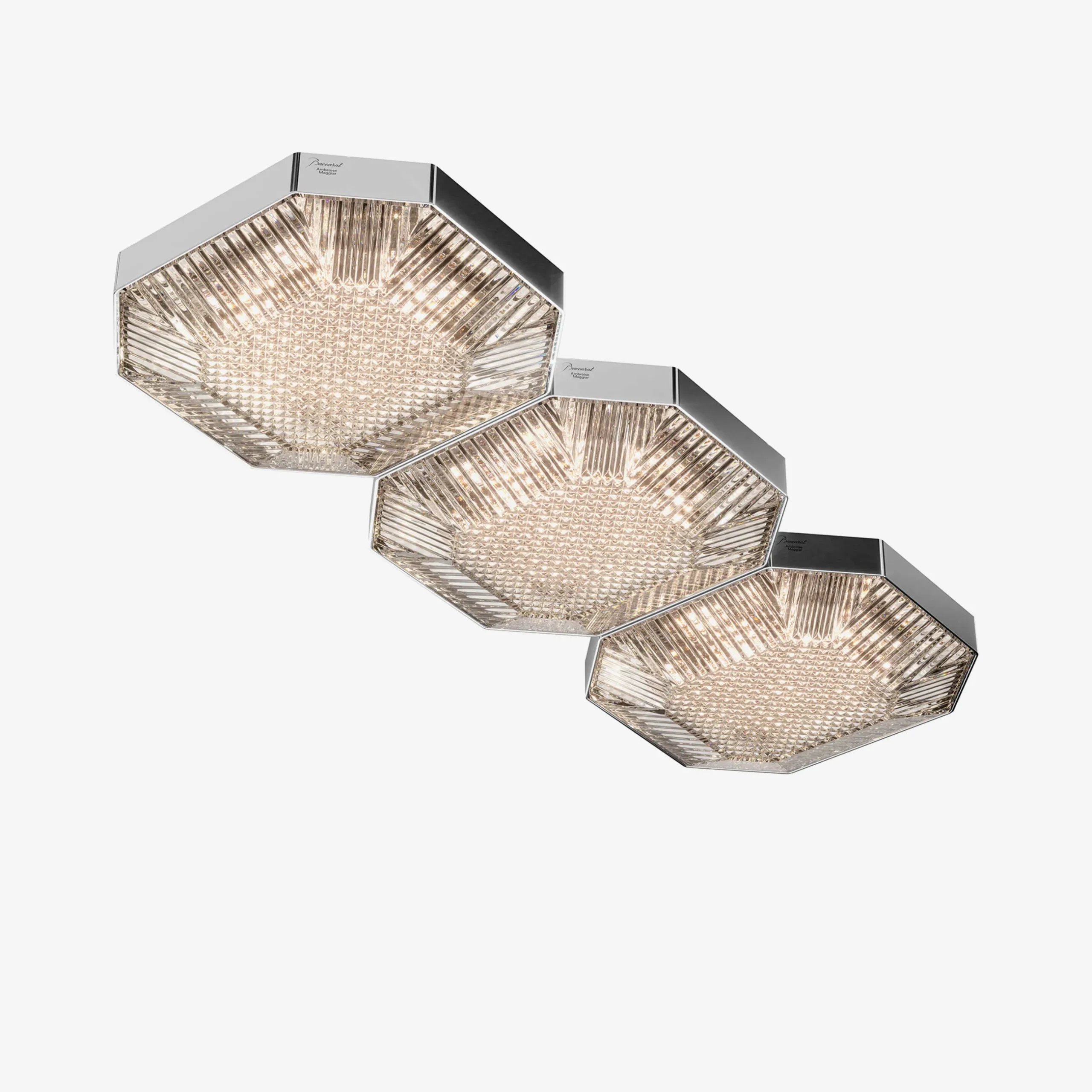 Suspensions Et Plafonniers-Baccarat Plafonnier Octogone (3L)
