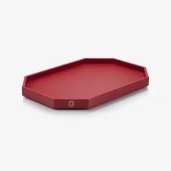 Accessoires|Accessoires-Baccarat Plateau Octogone M Rouge