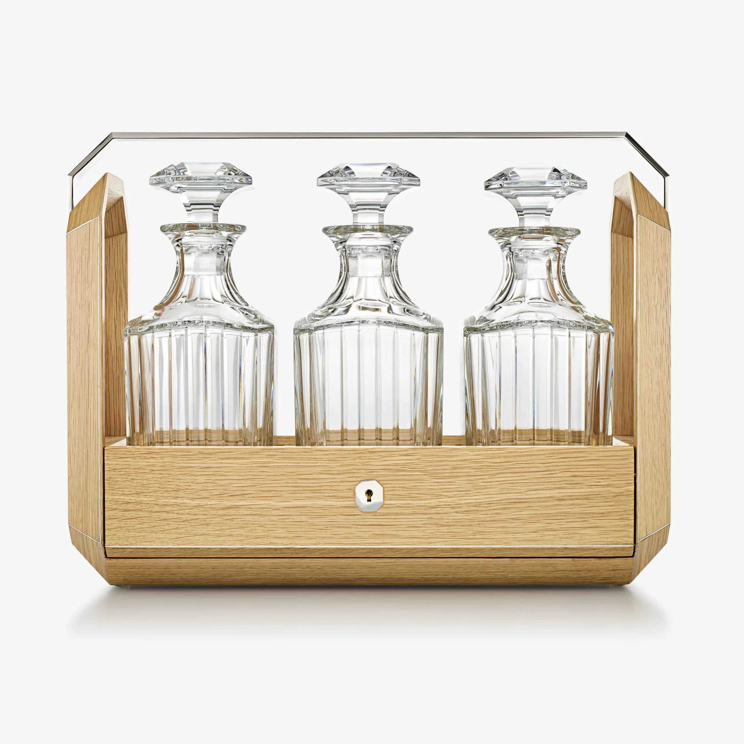 Accessoires-Baccarat Tantalus Octogone Chêne Naturel