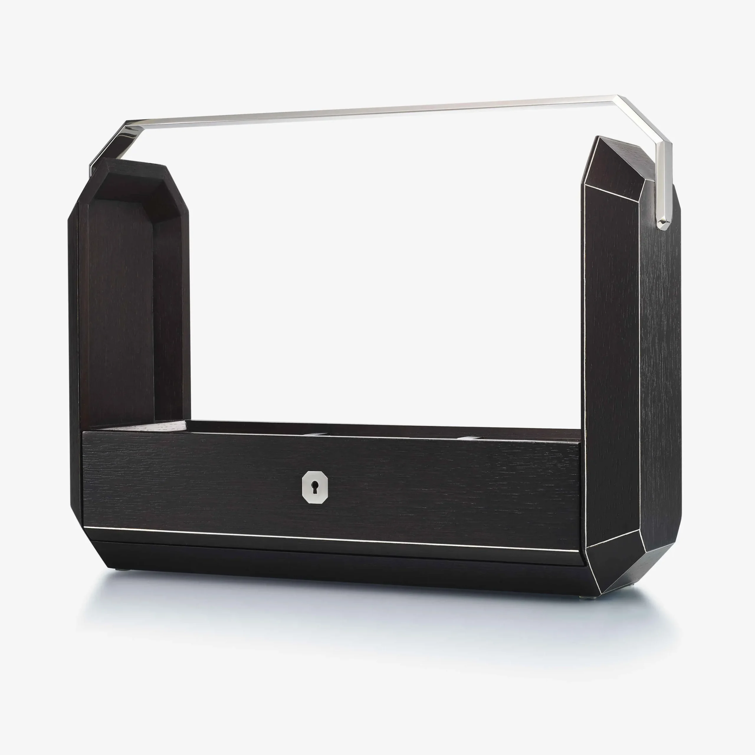 Accessoires-Baccarat Tantalus Octogone Chêne Noir