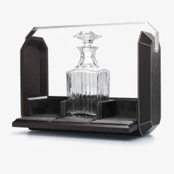 Accessoires-Baccarat Tantalus Octogone Chêne Noir