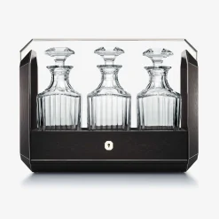 Accessoires-Baccarat Tantalus Octogone Chêne Noir