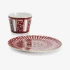 Assiettes-Baccarat Timbale & Assiette Arcadia Rouges | France