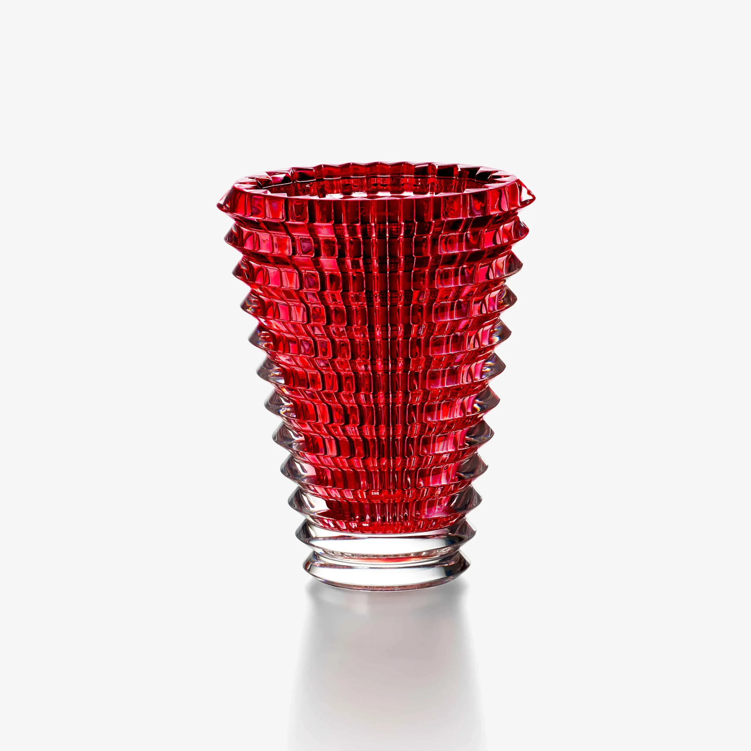 Vases-Baccarat Vase Eye Oval S Rouge