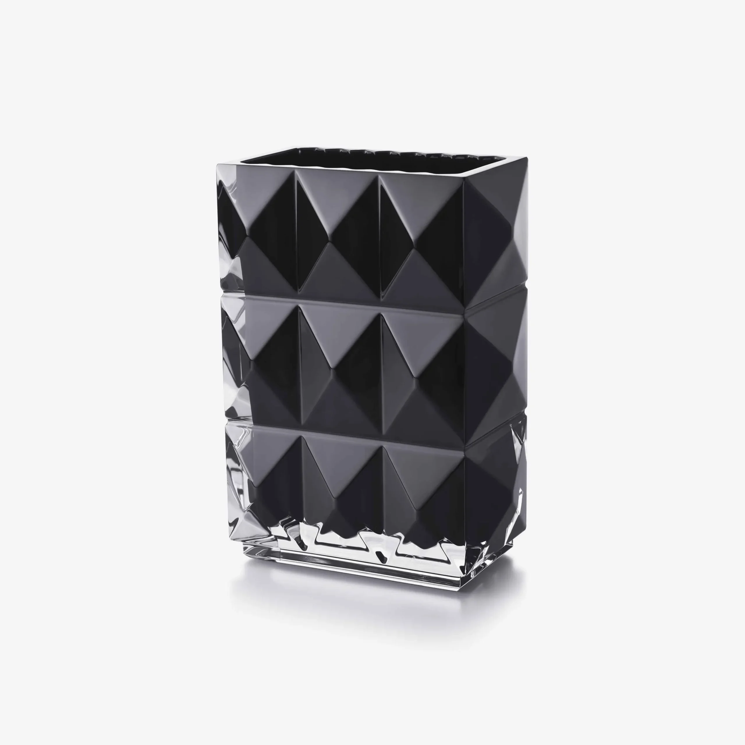 Vases-Baccarat Vase Louxor Rectangulaire Noir